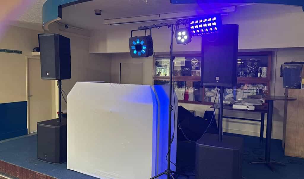 Front view of our soundsystem