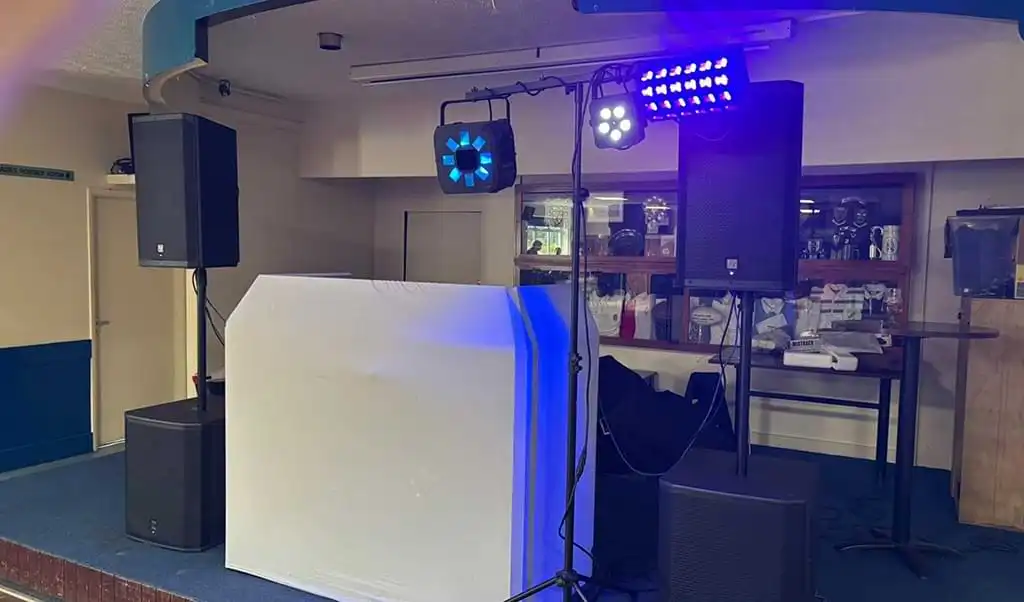 Front view of our soundsystem